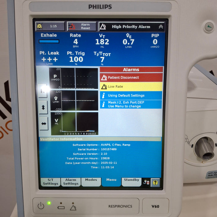 Philips Philips Respironics V60 BiPAP Ventilator Respiratory reLink Medical