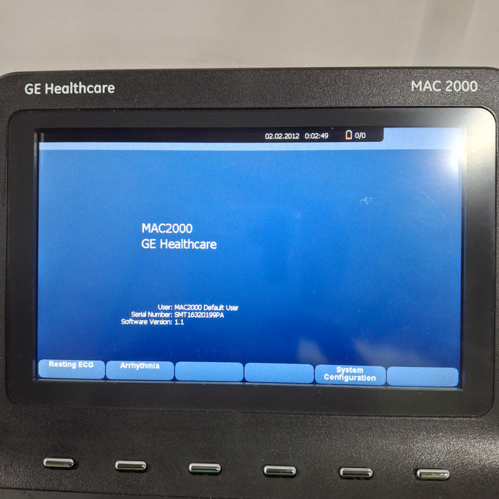 GE Healthcare MAC 2000 ECG
