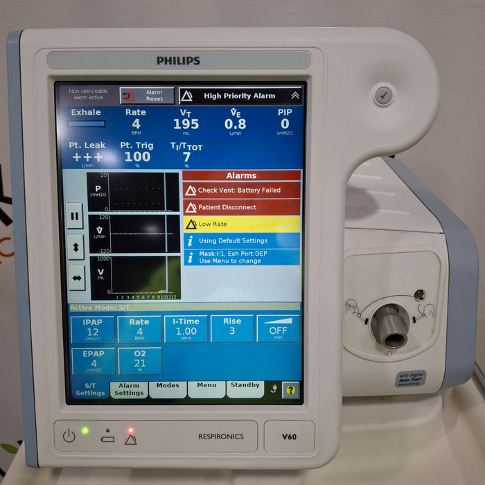 Philips Philips Respironics V60 BiPAP Ventilator Respiratory reLink Medical
