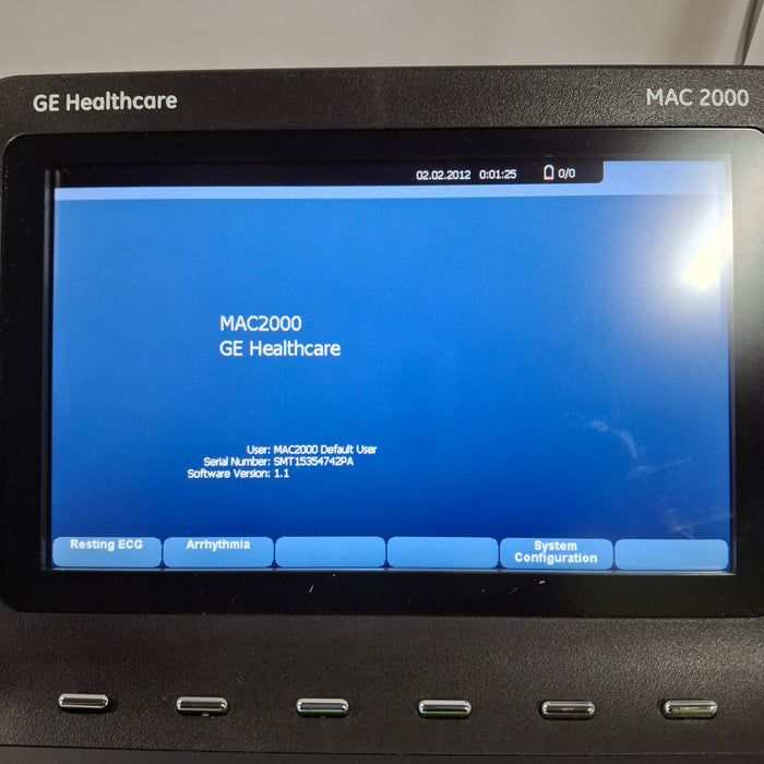 GE Healthcare MAC 2000 ECG w/Multilink Cable Module