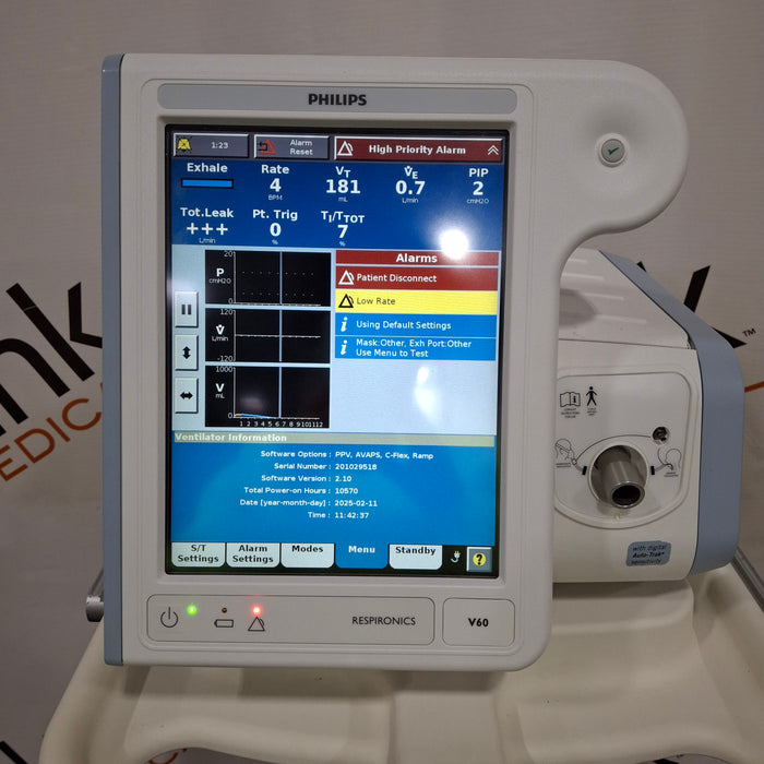 Philips Philips Respironics V60 BiPAP Ventilator Respiratory reLink Medical
