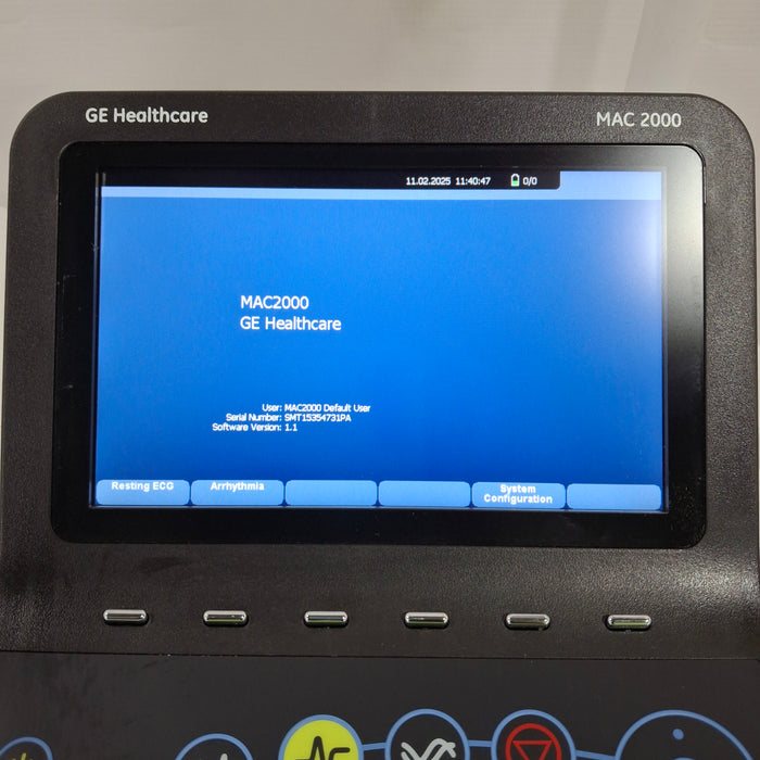 GE Healthcare MAC 2000 ECG