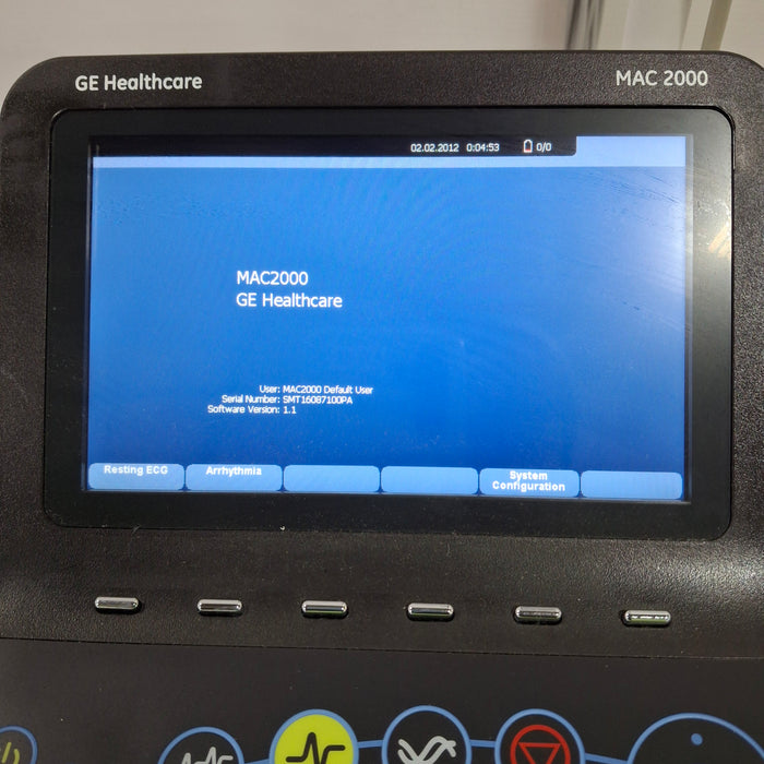 GE Healthcare MAC 2000 ECG w/Multilink Cable Module