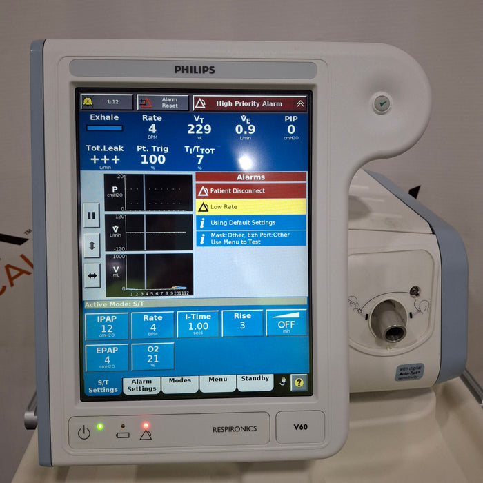 Philips Philips Respironics V60 BiPAP Ventilator Respiratory reLink Medical