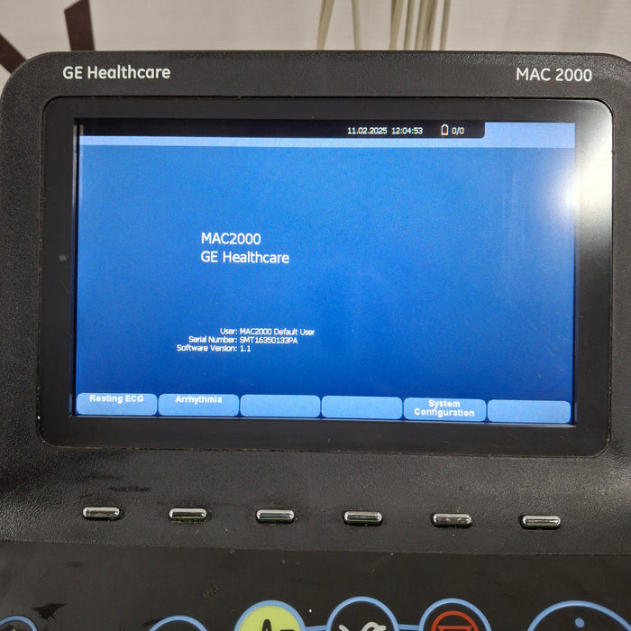 GE Healthcare MAC 2000 ECG w/Multilink Cable Module