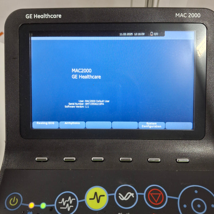 GE Healthcare MAC 2000 ECG w/Multilink Cable Module