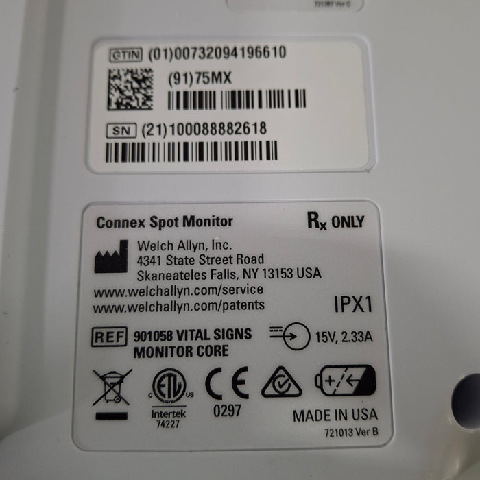 Welch Allyn Connex Spot 75MX Vital Signs Monitor Monitor
