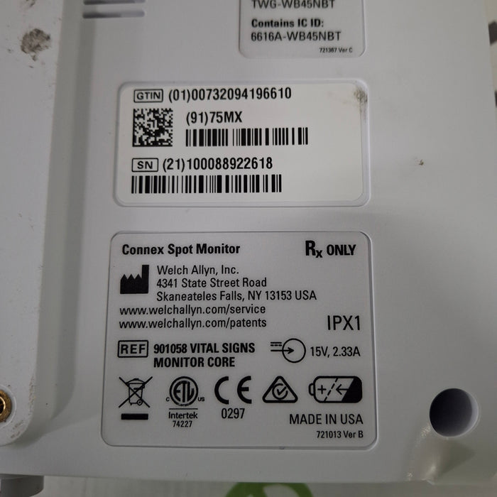 Welch Allyn Connex Spot 75MX Vital Signs Monitor Monitor