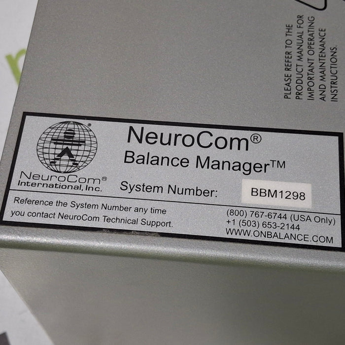 Natus Natus Neurocom Balance Master Electrical Controller EEG EMG Sleep Systems reLink Medical