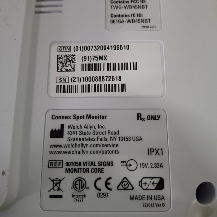 Welch Allyn Connex Spot 75MX Vital Signs Monitor Monitor