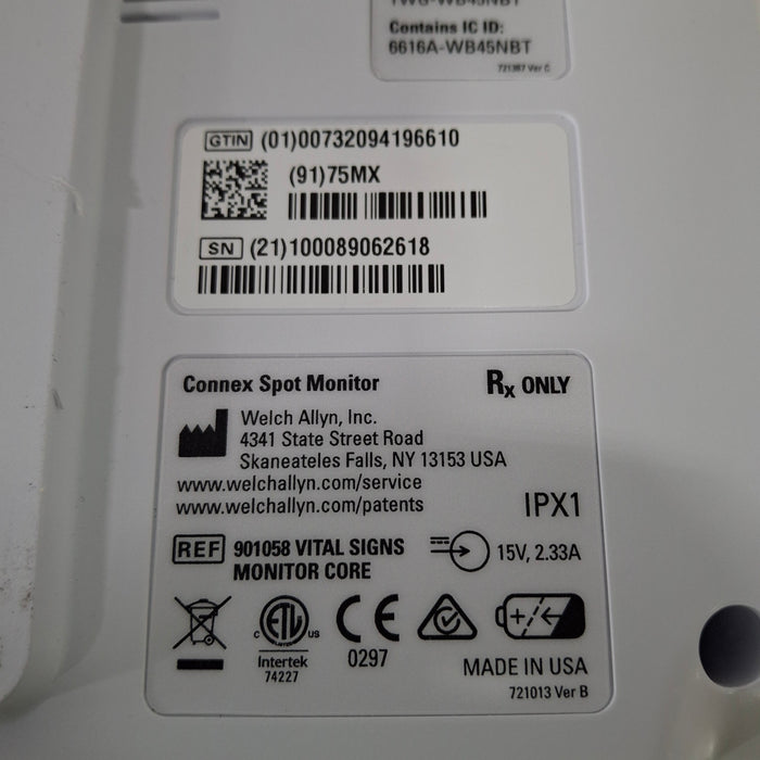 Welch Allyn Connex Spot 75MX Vital Signs Monitor Monitor