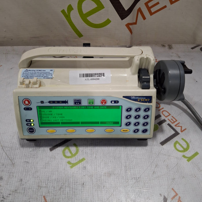 Smiths Medical Smiths Medical Medfusion 3500 Version 4 Syringe Infusion Pump Infusion Pump reLink Medical