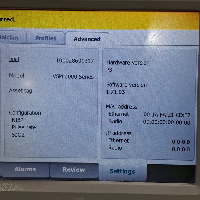 Welch Allyn Welch Allyn Connex 6400 64NXXX - Nellcor SpO2 Vital Signs Monitor Patient Monitors reLink Medical