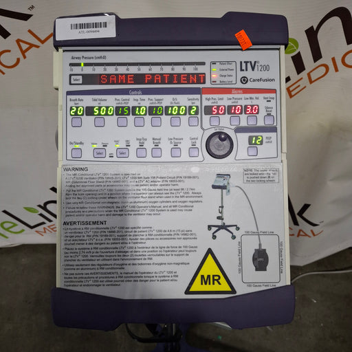 CareFusion CareFusion LTV 1200 Ventilator Respiratory reLink Medical