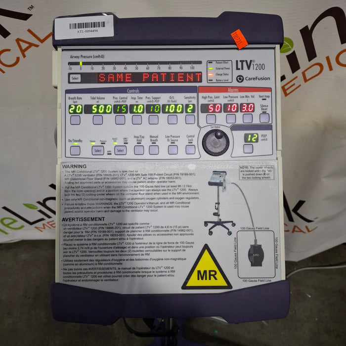 CareFusion CareFusion LTV 1200 Ventilator Respiratory reLink Medical