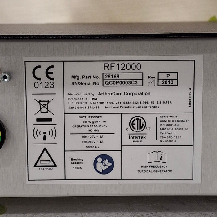 ArthroCare Corporation Quantum 2 Electrosurgical Unit