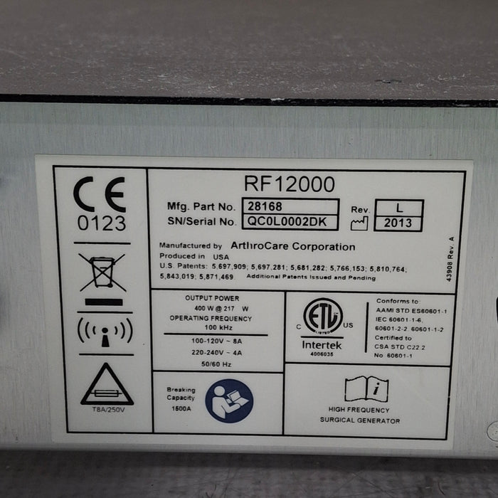 ArthroCare Corporation Quantum 2 Electrosurgical Unit