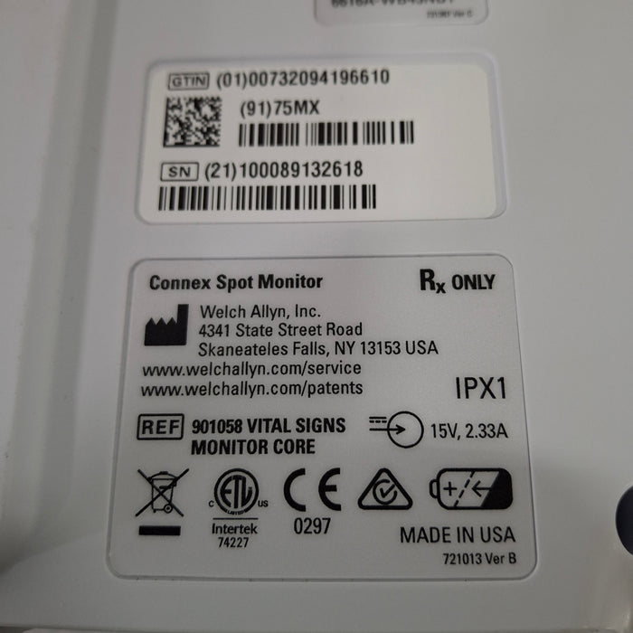 Welch Allyn Connex Spot 75MX Vital Signs Monitor Monitor