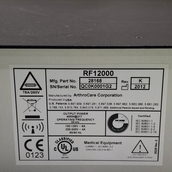 ArthroCare Corporation Quantum 2 Electrosurgical Unit