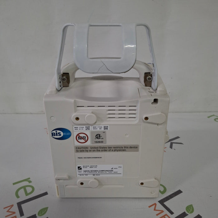Nihon Kohden BSM-1733 Life Scope PT Transport Patient Monitor