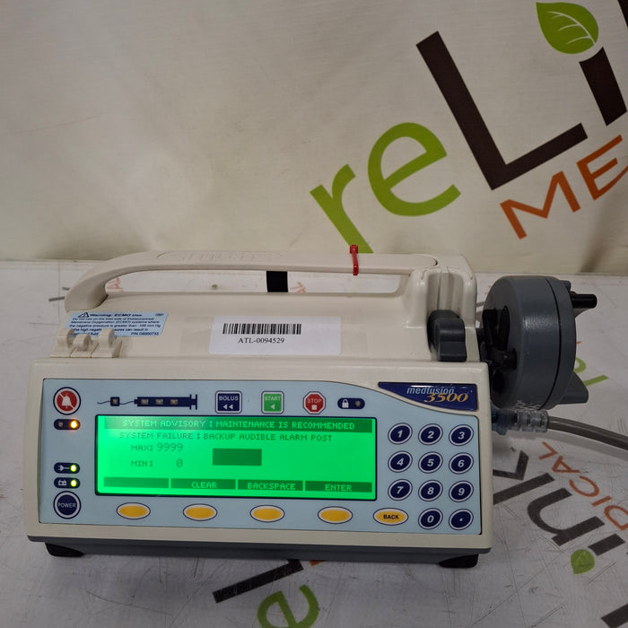 Smiths Medical Medfusion 3500 Syringe Infusion Pump