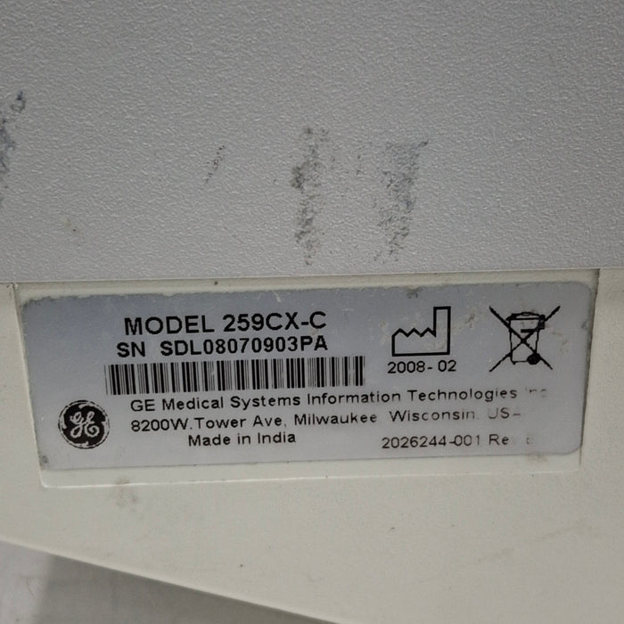 GE Healthcare GE Healthcare Corometrics 250cx Series Model 259cx-c Fetal Monitor Patient Monitors reLink Medical