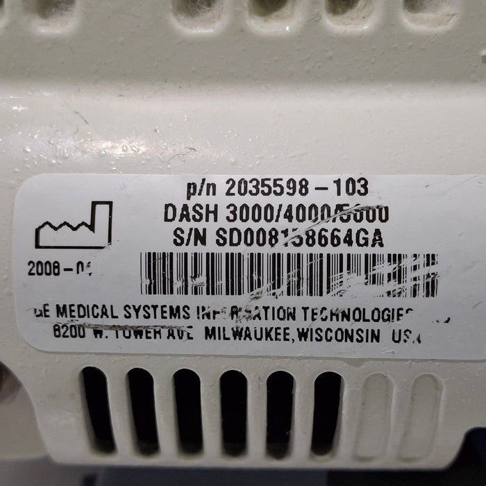 GE Healthcare GE Healthcare Dash 3000 - Masimo SpO2 Patient Monitor Patient Monitors reLink Medical