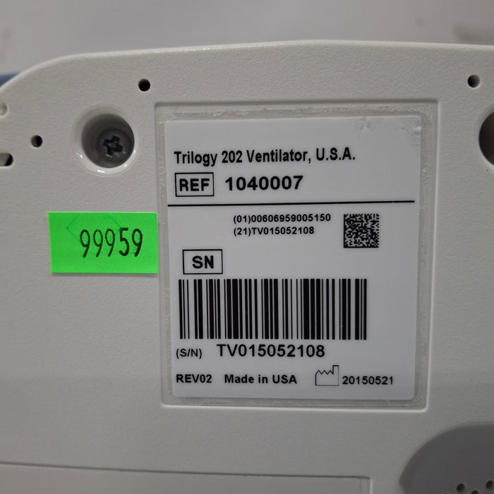 Respironics Respironics Trilogy 202 Ventilator Respiratory reLink Medical