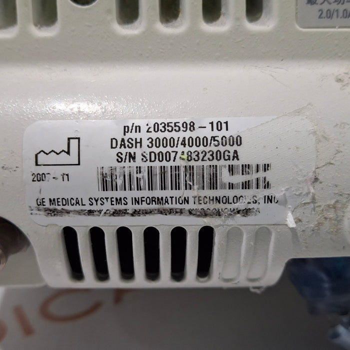 GE Healthcare GE Healthcare Dash 3000 - Masimo SpO2 Patient Monitor Patient Monitors reLink Medical