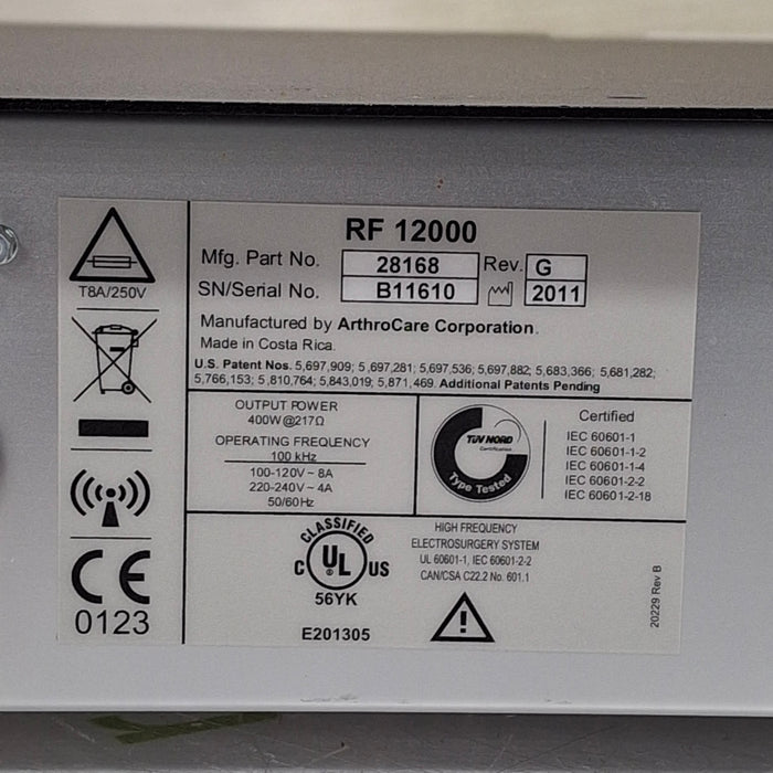 ArthroCare Corporation ArthroCare Corporation Quantum 2 Electrosurgical Unit Electrosurgical Units reLink Medical