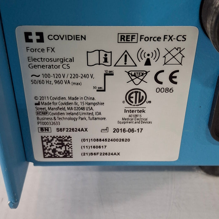Covidien Covidien Force FX-CS Electrosurgical Unit Electrosurgical Units reLink Medical