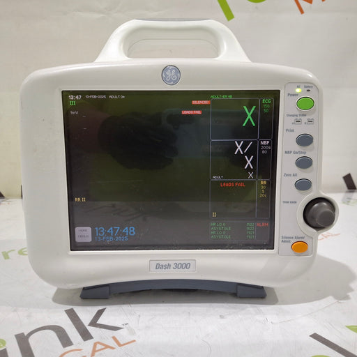 GE Healthcare GE Healthcare Dash 3000 - GE/Nellcor SpO2 Patient Monitor Patient Monitors reLink Medical