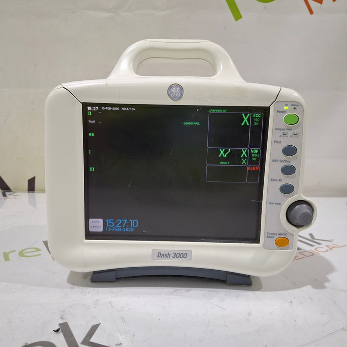 GE Healthcare Dash 3000 - GE/Nellcor SpO2 Patient Monitor