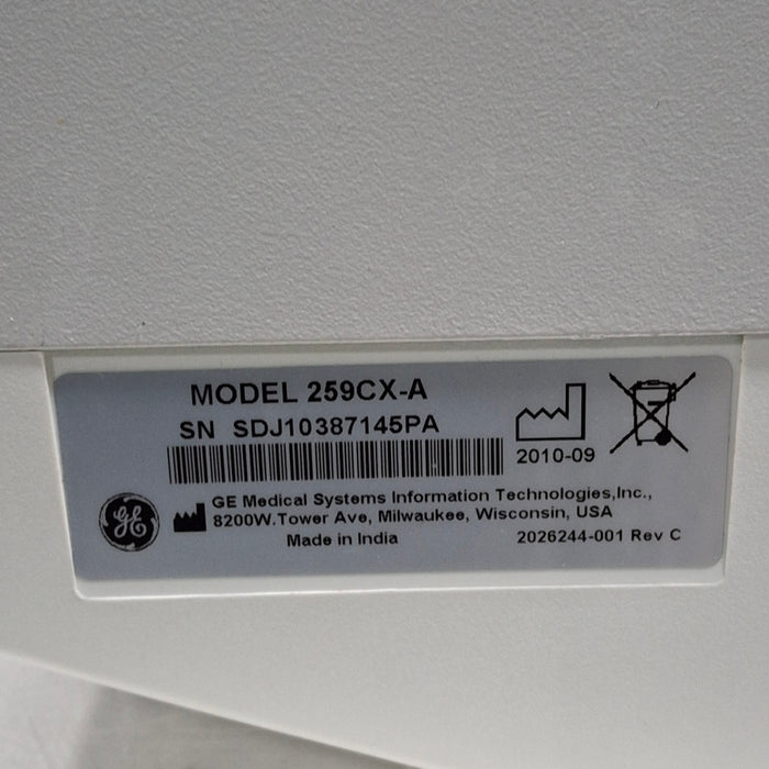 GE Healthcare GE Healthcare Corometrics 250cx Series Model 259cx-a Fetal Monitor Patient Monitors reLink Medical
