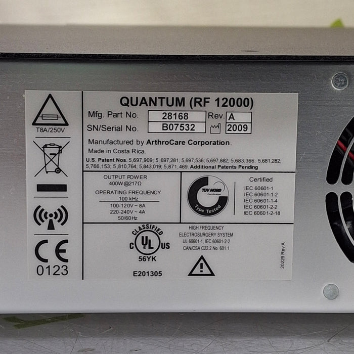 ArthroCare Corporation Quantum 2 Electrosurgical Unit
