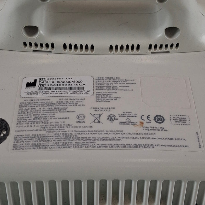 GE Healthcare GE Healthcare Dash 5000 - Masimo SpO2 Patient Monitor Patient Monitors reLink Medical