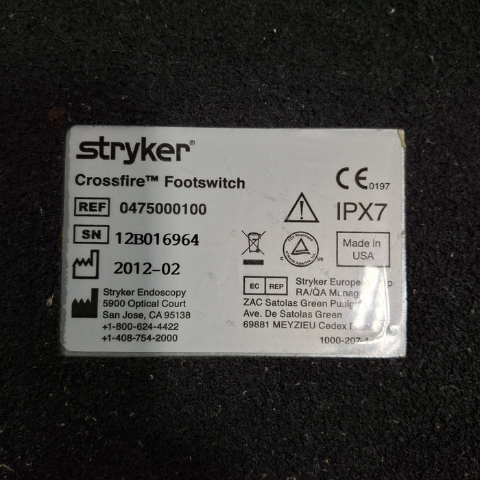 Stryker Crossfire Footswitch