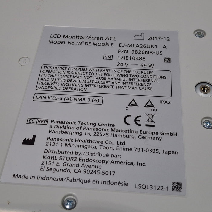 Karl Storz EJ-MLA26UK1 26" LED Surgical Display