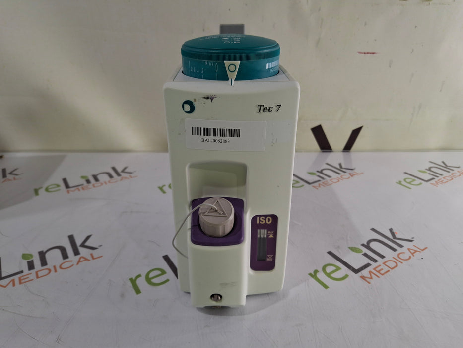 Datex-Ohmeda Datex-Ohmeda Tec 7 Isoflurane Vaporizer Anesthesia reLink Medical