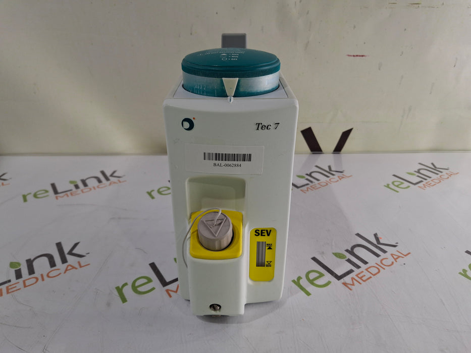 Datex-Ohmeda Datex-Ohmeda Tec 7 Sevoflurane Vaporizer Anesthesia reLink Medical