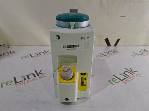 Datex-Ohmeda Datex-Ohmeda Tec 7 Sevoflurane Vaporizer Anesthesia reLink Medical