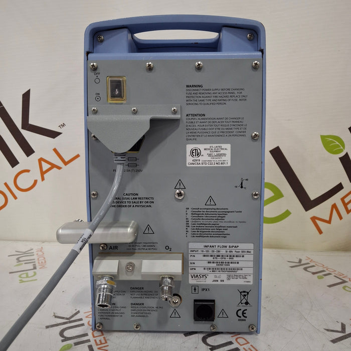 Viasys Healthcare Viasys Healthcare Infant Flow SiPAP Ventilator Respiratory reLink Medical