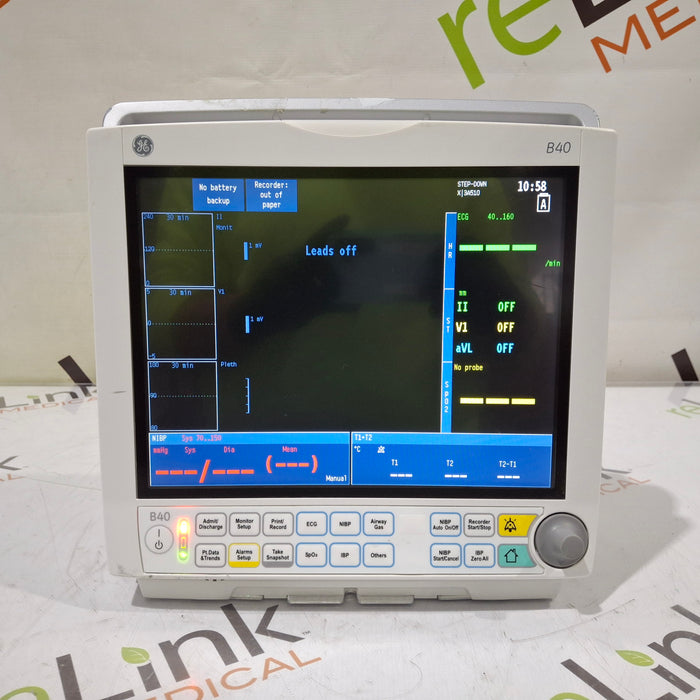 GE Healthcare GE Healthcare B40 Patient Monitor Patient Monitors reLink Medical