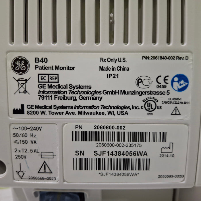 GE Healthcare GE Healthcare B40 Patient Monitor Patient Monitors reLink Medical