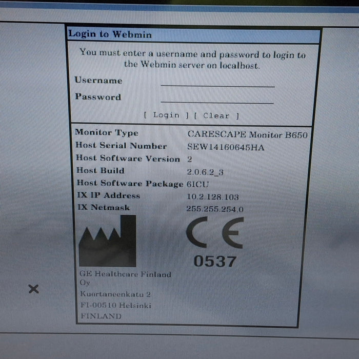 GE Healthcare GE Healthcare Carescape B650 Patient Monitor Patient Monitors reLink Medical