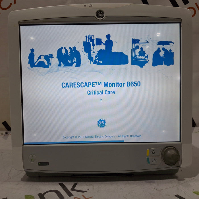 GE Healthcare Carescape B650 Critical Care Patient Monitor