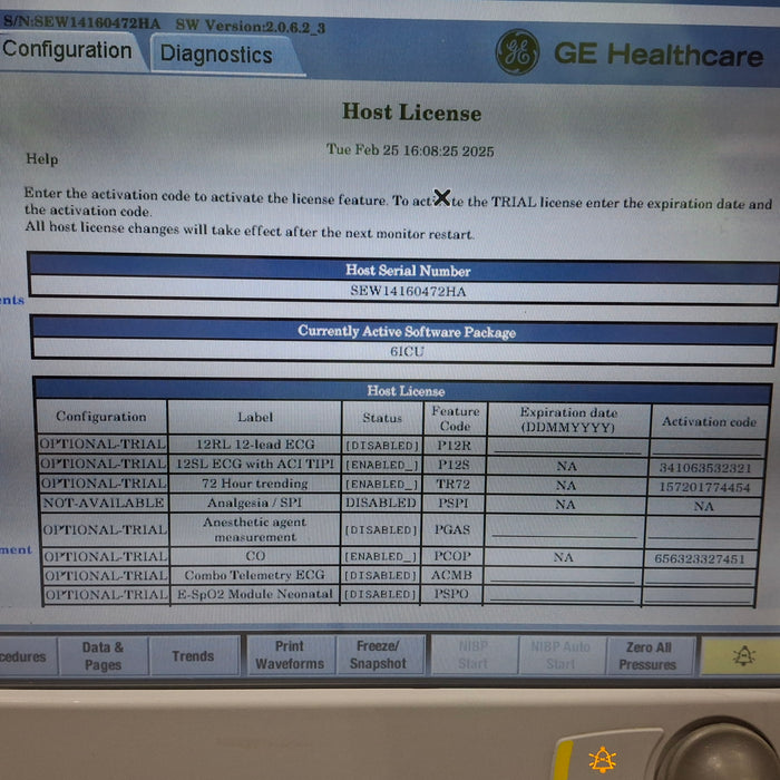 GE Healthcare Carescape B650 Critical Care Patient Monitor