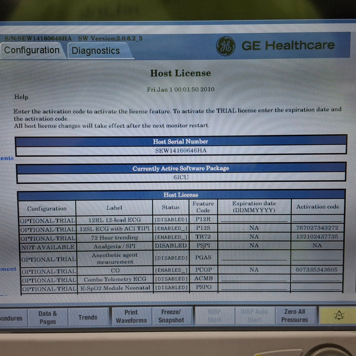 GE Healthcare Carescape B650 Patient Monitor