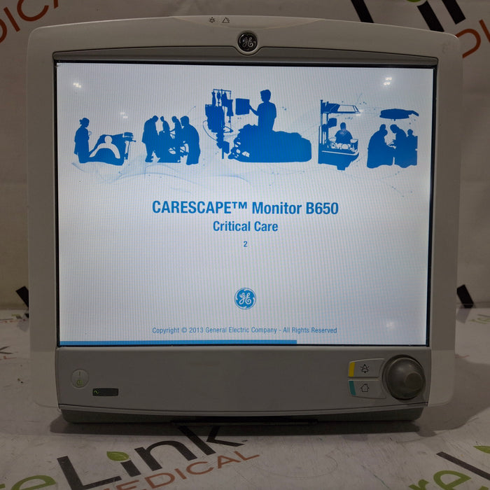GE Healthcare Carescape B650 Critical Care Patient Monitor