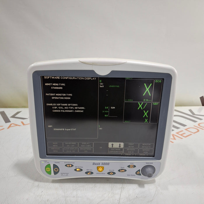 GE Healthcare GE Healthcare Dash 5000 - Masimo SpO2 Patient Monitor Patient Monitors reLink Medical